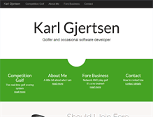 Tablet Screenshot of karlgjertsen.com